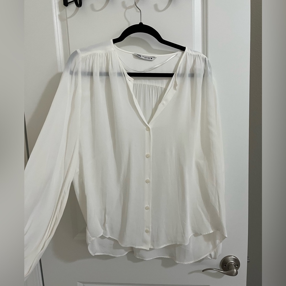 Zara Classic white Blouse